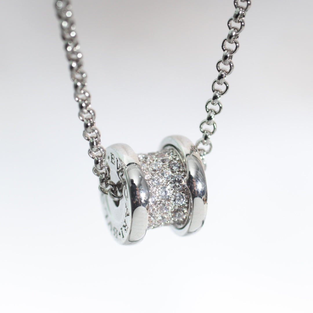 Bvlgari Zero 1 Silver Cubic Zirconia Necklace