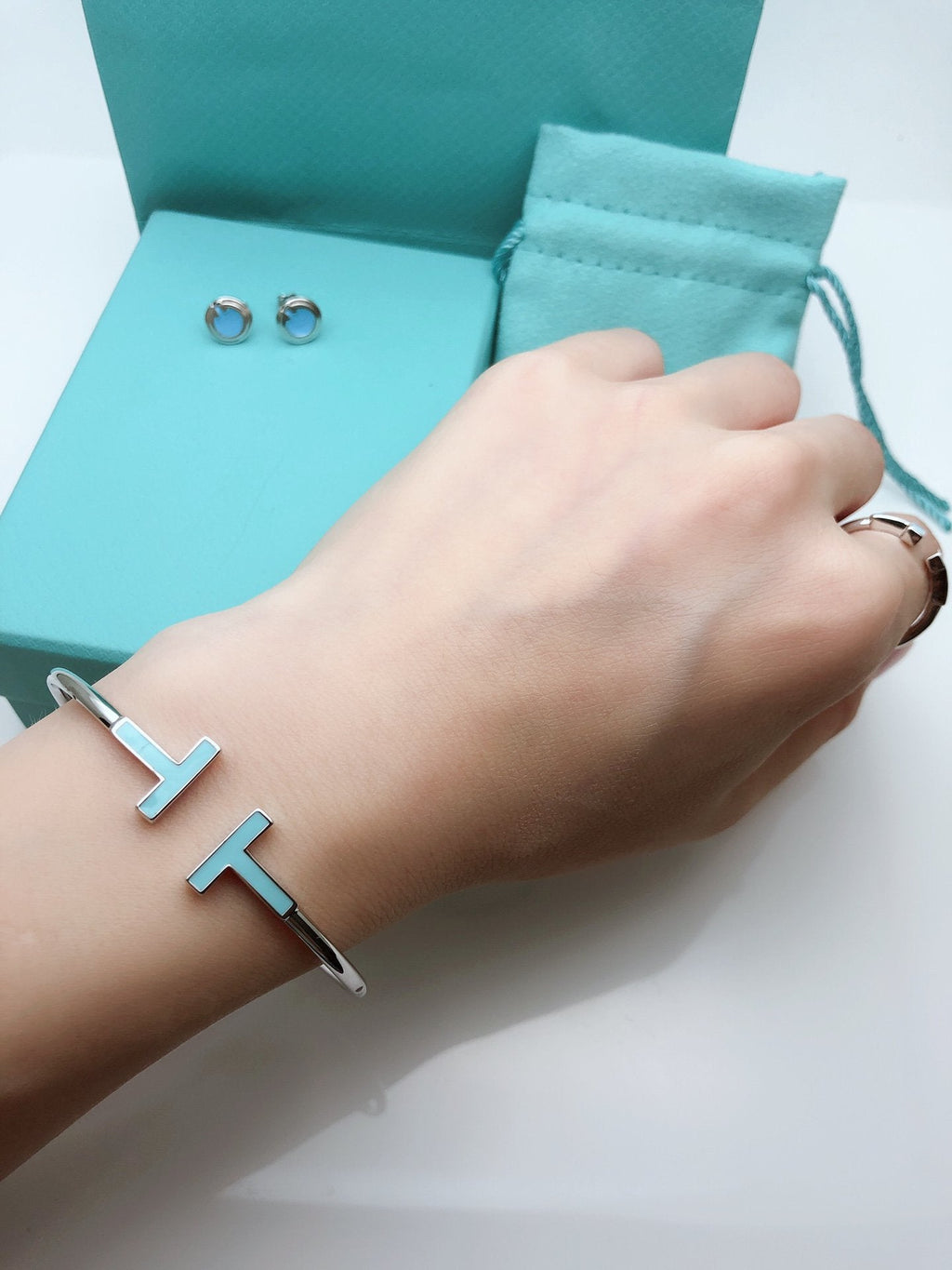 Tiffany T Small Turquoise Silver Ring