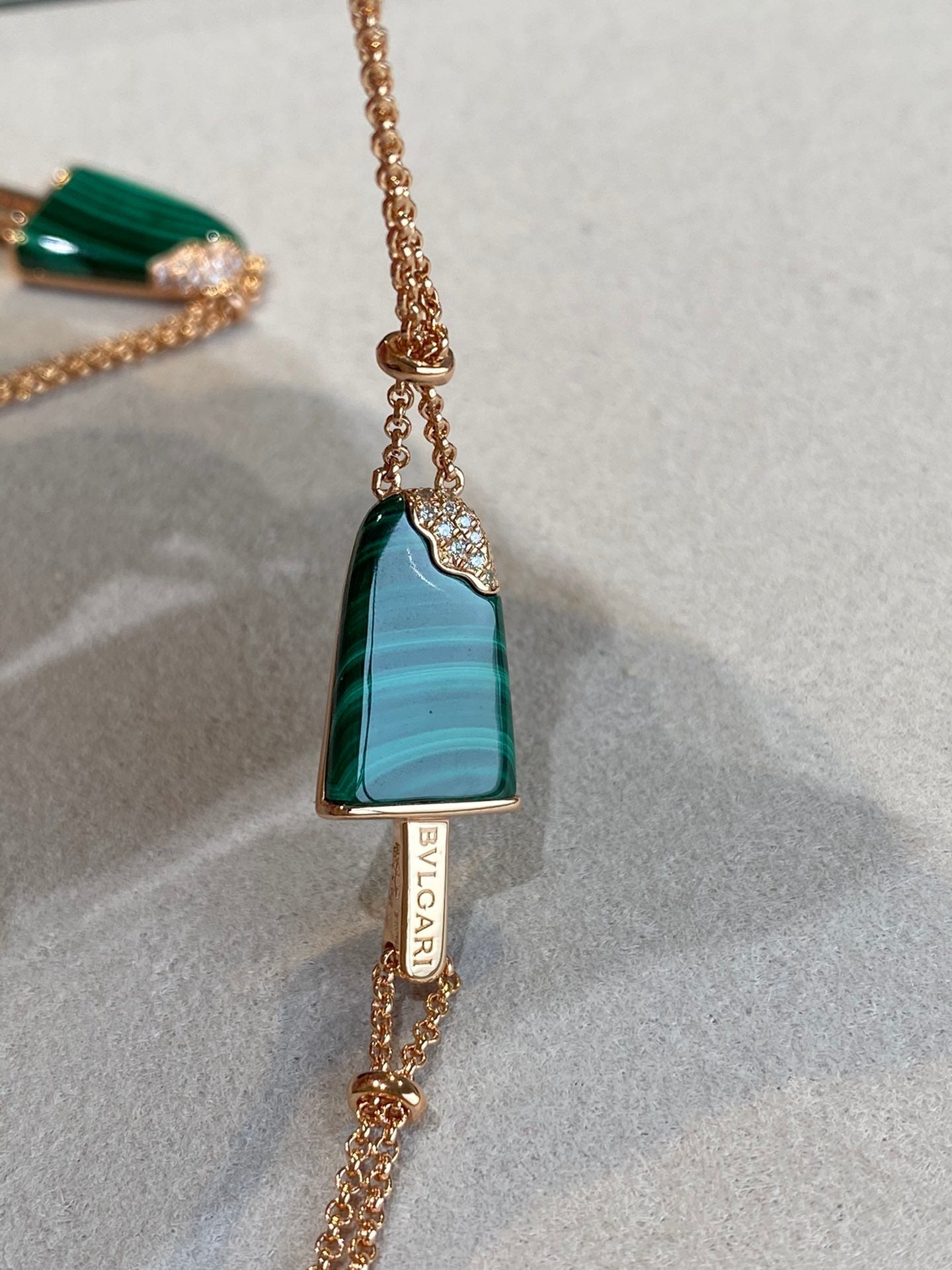 Bvlgari Ice Cream Bar Malachite Bracelet