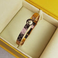 Fendi FF Logo Bracelet Silver