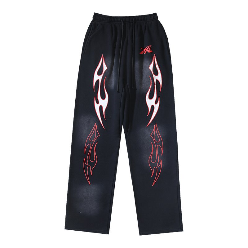 Helistar Flame Graphic Washed Sweatpants — hero