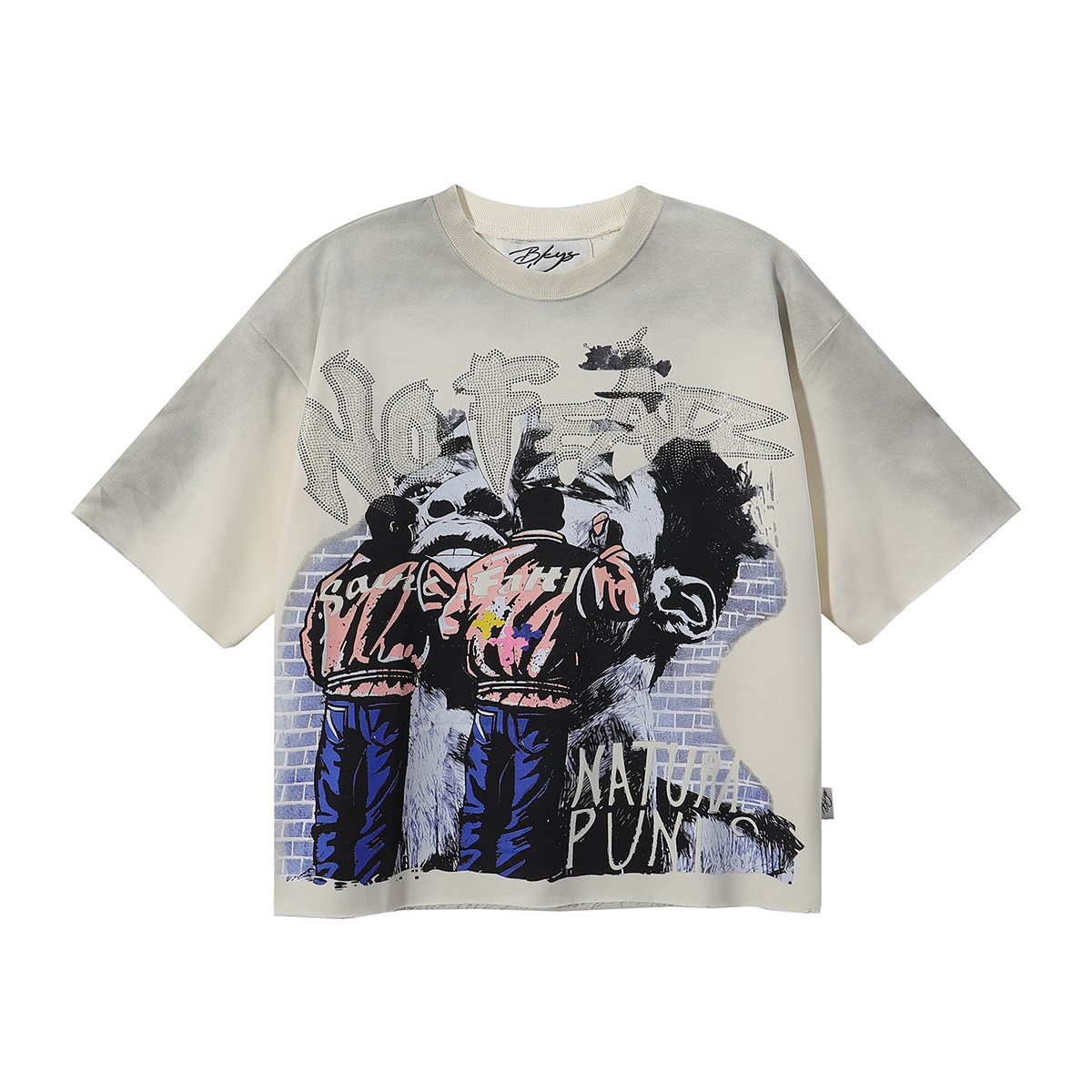 BKYS Revival Natural Punks Cropped Graphic T-Shirt — hero