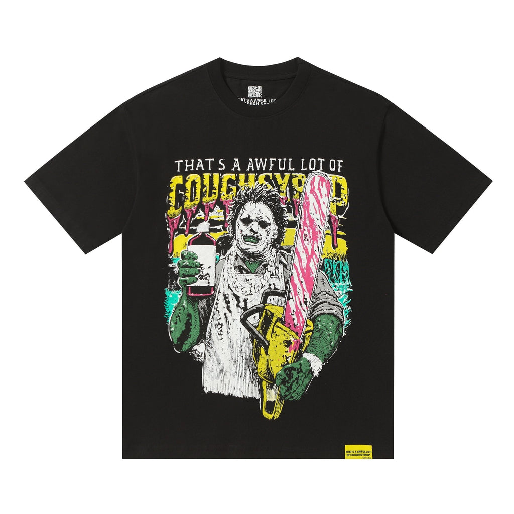 THAT'S A AWFUL LOT OF COUGH SYRUP Distressed Graphic T-Shirt — hero