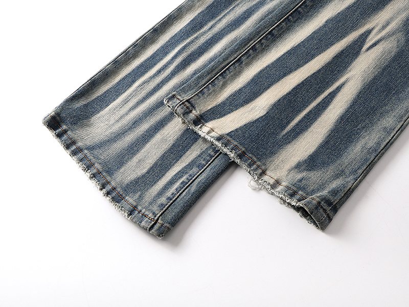 Purple Brand Blue Washed Flare Jeans — detail