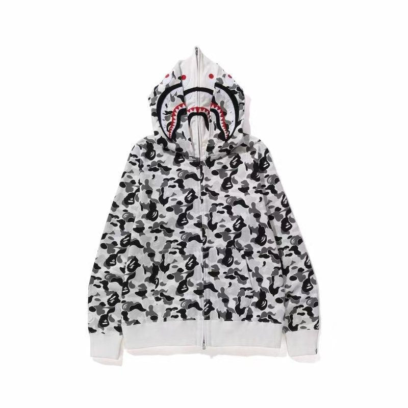 BAPE Shark Camo Full-Zip Hoodie — hero