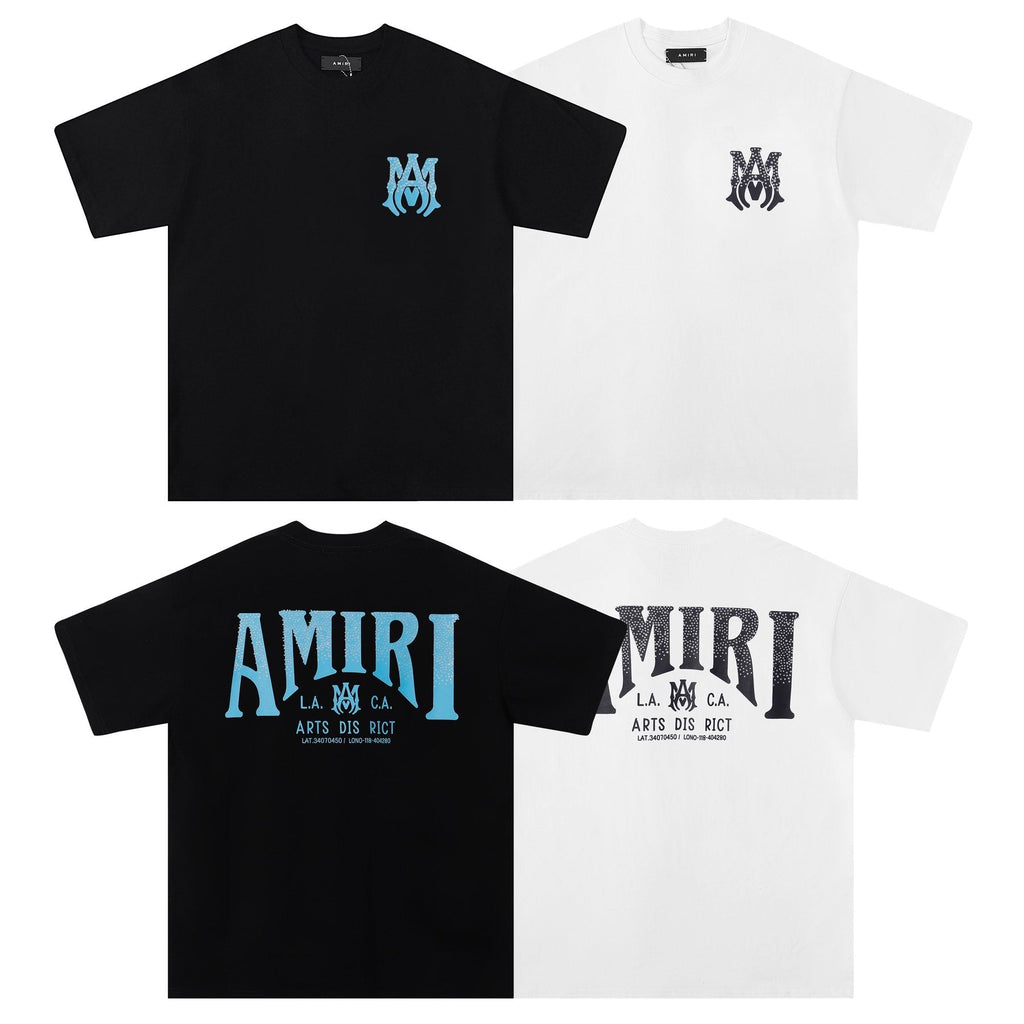 AMIRI Silver Letter Graphic Short-Sleeve T-Shirt — comparison