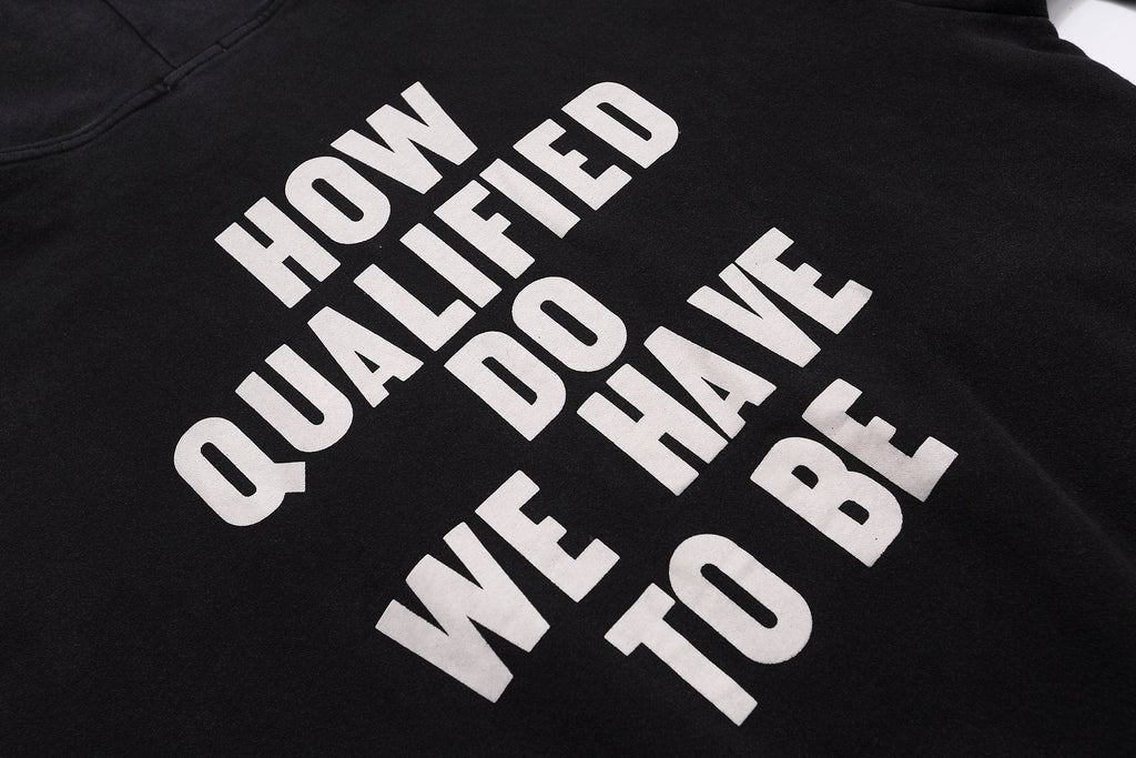 Fear of God FU Graphic Black Hoodie — detail