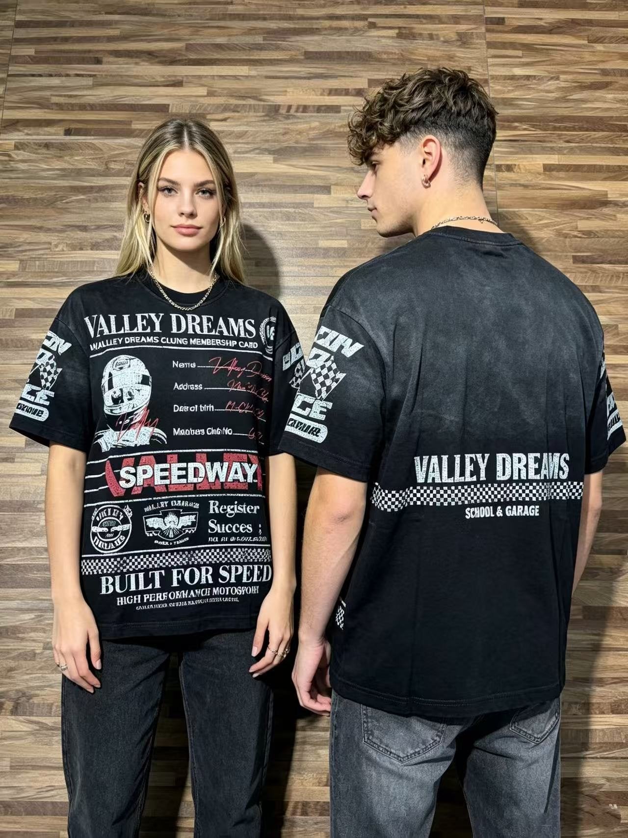 VALLEY Speedway Racing Graphic T-Shirt — context
