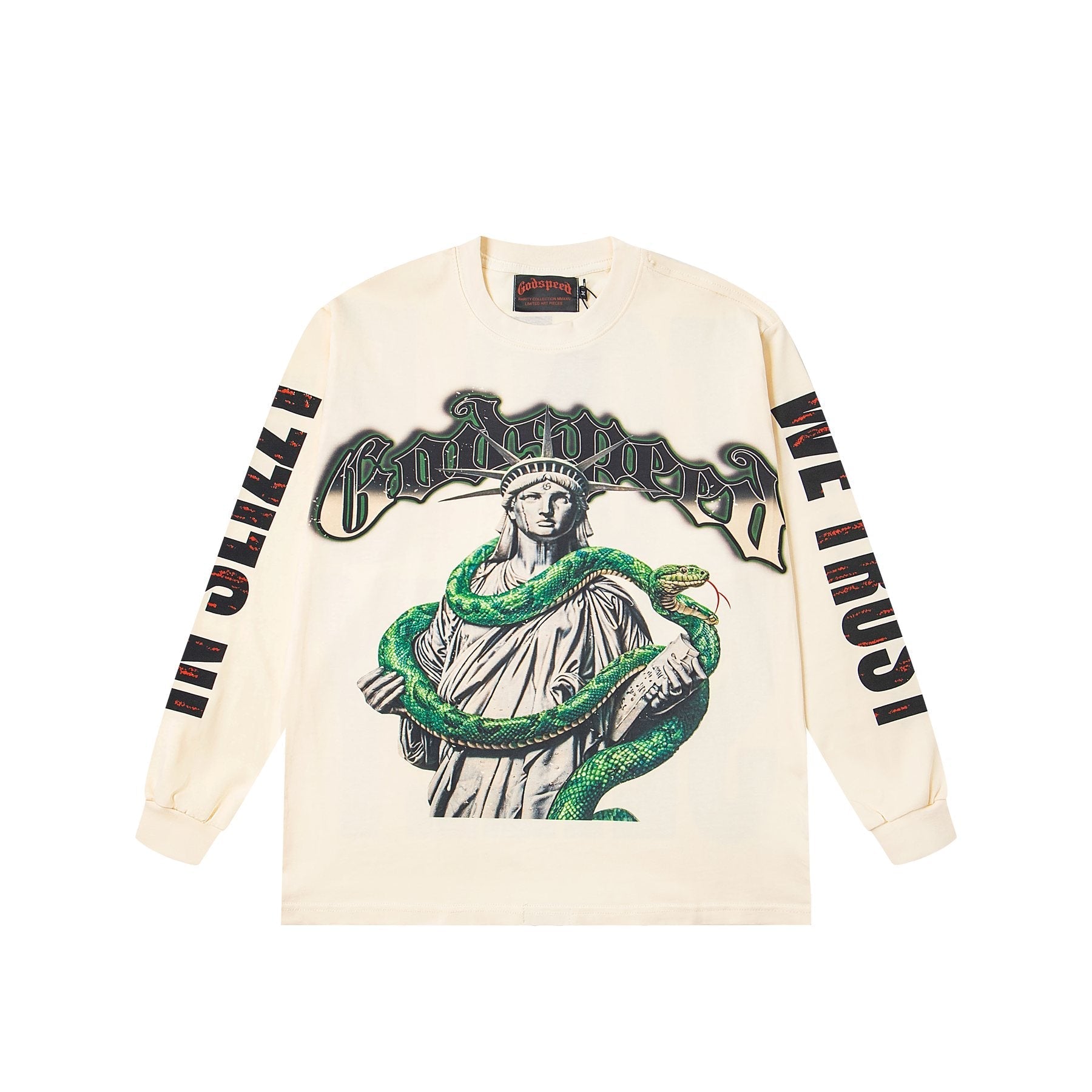 Godspeed Top 5 Slizzy Statue Snake Long-Sleeve T-Shirt — front