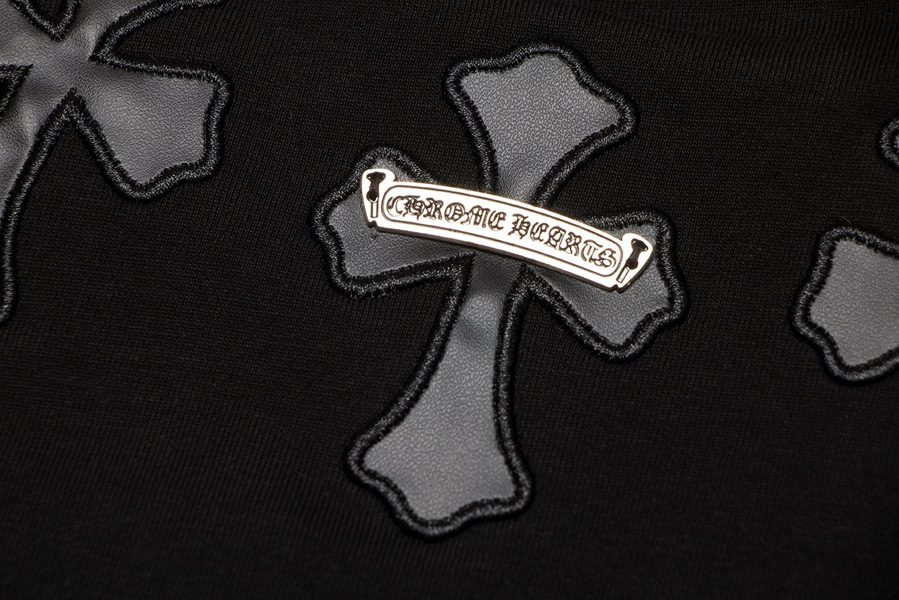 Chrome Hearts Cross Applique Short-Sleeve T-Shirt — detail