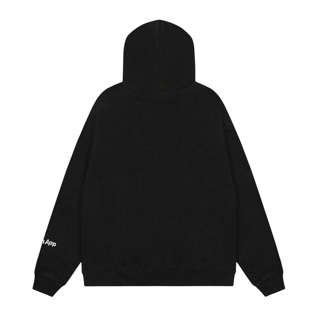 Sp5der Black Spiderweb Zip Hoodie — back