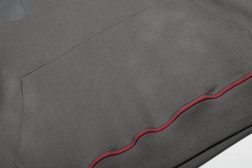 Sp5der Charcoal Gray Hoodie & Sweatpants Matching Set — detail