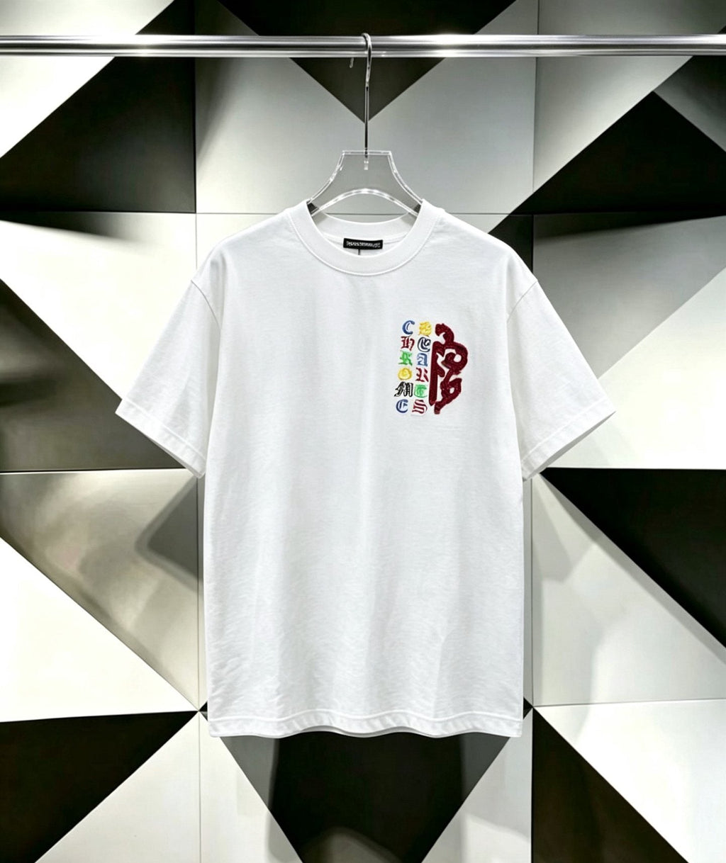 Chrome Hearts Multicolor Cross Graphic T-Shirt — front