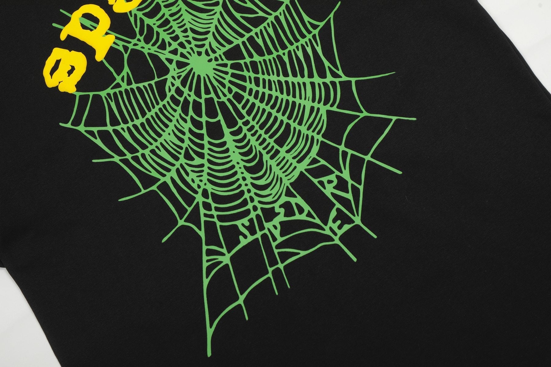 Sp5der Spiderweb Graphic Short-Sleeve T-Shirt — detail