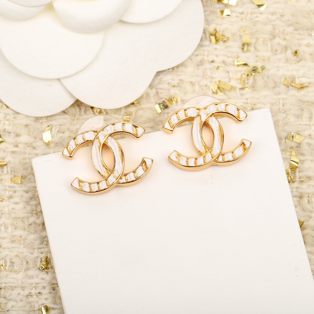 Chanel Oil Dripping Double C Earrings
